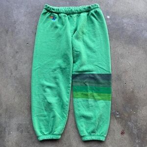 Aviator Nation Vibrant Green Kids Joggers